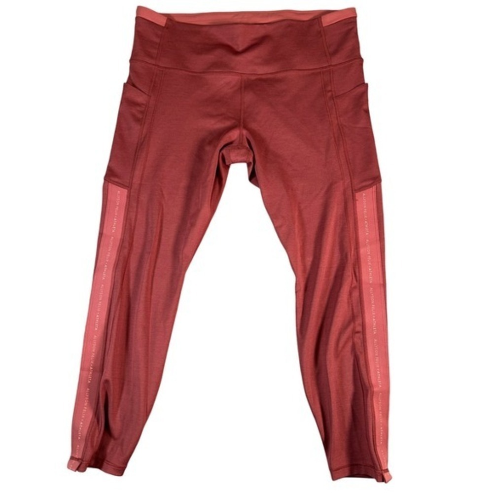 Athleta Allyson Felix Ultimate Stash II Legend 7/8 Tight Red XL 798816 NEW